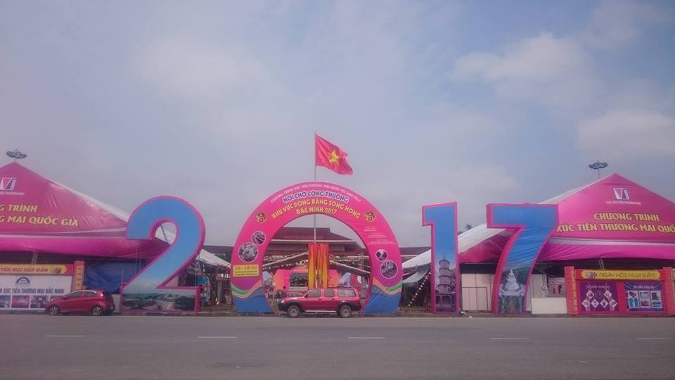 Khai mạc Hội chợ Công thương khu vực đồng bằng sông Hồng - Bắc Ninh 2017